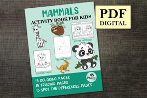 Mammals Activity Book for Kids