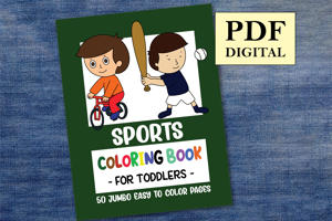 Sports Coloring Book for Toddlers